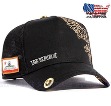 Load image into Gallery viewer, Red Monkey Los Republic Black RM1407 New Limited Edition Unisex Trucker Hat Cap