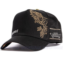 Load image into Gallery viewer, Red Monkey Los Republic Black RM1407 New Limited Edition Unisex Trucker Hat Cap
