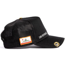 Load image into Gallery viewer, Red Monkey Los Republic Black RM1407 New Limited Edition Unisex Trucker Hat Cap