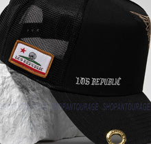 Load image into Gallery viewer, Red Monkey Los Republic Black RM1407 New Limited Edition Unisex Trucker Hat Cap