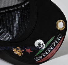 Load image into Gallery viewer, Red Monkey Los Republic Black RM1407 New Limited Edition Unisex Trucker Hat Cap