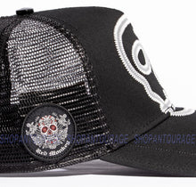 Load image into Gallery viewer, Red Monkey Street Skull Black RM1410 Limited Edition Fashion Unisex Mesh Trucker Snapback Hat Cap