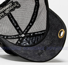 Load image into Gallery viewer, Red Monkey Street Skull Black RM1410 Limited Edition Fashion Unisex Mesh Trucker Snapback Hat Cap