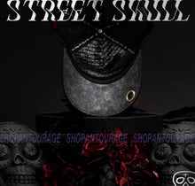 Load image into Gallery viewer, Red Monkey Street Skull Black RM1410 Limited Edition Fashion Unisex Mesh Trucker Snapback Hat Cap