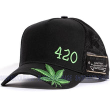 Load image into Gallery viewer, Red Monkey The Grow RM1417 New Limited Edition Unisex Trucker Hat Cap - Black