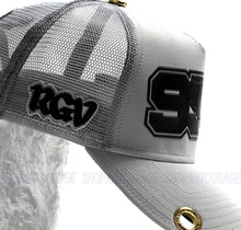 Load image into Gallery viewer, Red Monkey 956 Emboss Grey RM1418 New Limited Unisex Trucker Snapback Hat Cap