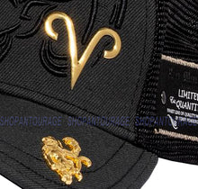 Load image into Gallery viewer, Red Monkey Aries Black RM1423 New Zodiac Series Limited Edition Trucker Hat Cap