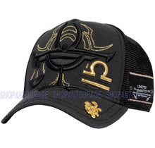 Load image into Gallery viewer, Red Monkey Libra Black RM1424 New Zodiac Series Limited Edition Trucker Hat Cap