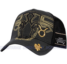 Load image into Gallery viewer, Red Monkey Taurus Black RM1426 New Zodiac Series Limited Edition Trucker Hat Cap
