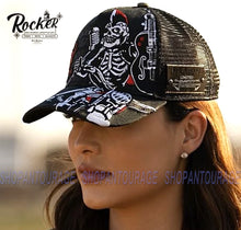 Load image into Gallery viewer, Red Monkey Rocker RM1292 New Limited Edition Unisex Fashion Trucker Cap Hat - Black