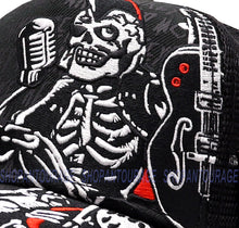 Load image into Gallery viewer, Red Monkey Rocker RM1292 New Limited Edition Unisex Fashion Trucker Cap Hat - Black