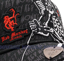Load image into Gallery viewer, Red Monkey Rocker RM1292 New Limited Edition Unisex Fashion Trucker Cap Hat - Black