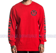 Load image into Gallery viewer, Sullen Badge Of Honor SCM2329 Long Sleeve Graphic Tattoo T-shirt For Men - Red