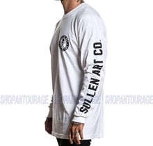 Load image into Gallery viewer, Sullen Badge Of Honor SCM2329 Long Sleeve Graphic Tattoo T-shirt For Men - White