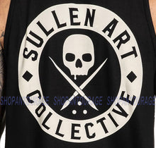 Load image into Gallery viewer, Sullen Summer SCM3216 Standard Fit Graphic Tattoo Skull Tank Top For Men - Black