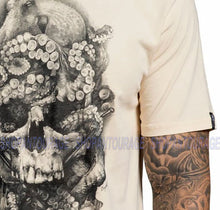 Load image into Gallery viewer, Sullen Neptune Beige SCM3218 New Short Sleeve Graphic Tattoo Teal T-shirt For Men