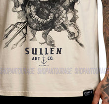 Load image into Gallery viewer, Sullen Neptune Beige SCM3218 New Short Sleeve Graphic Tattoo Teal T-shirt For Men