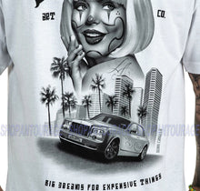 Load image into Gallery viewer, Sullen Art Collective Big Dreams White SCM3301 New Standard Short Sleeve T-shirt for Men