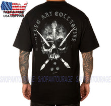 Load image into Gallery viewer, Sullen Art Collective Tribulation SCM3569 Standard Short Sleeve Graphic Tattoo T-shirt For Men - Black