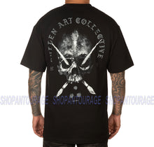 Load image into Gallery viewer, Sullen Art Collective Tribulation SCM3569 Standard Short Sleeve Graphic Tattoo T-shirt For Men - Black