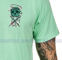 Load image into Gallery viewer, Sullen Andrea Antikorpo SCM3661 New Short Sleeve Graphic Tattoo Skull T-shirt For Men - Teal Green