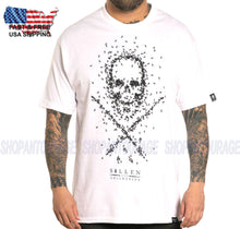 Load image into Gallery viewer, Sullen Art Collective Lilli Badge SCM3690 Standard Short Sleeve Men`s T-shirt - White
