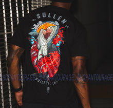 Load image into Gallery viewer, Sullen Blood In The Water Standard Fit SCM4100 Short Sleeve Graphic Tattoo T-shirt For Men - Black