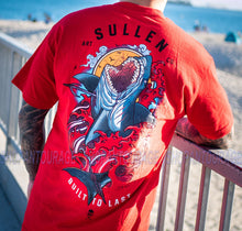 Load image into Gallery viewer, Sullen Blood In The Water SCM4100 Short Sleeve Graphic Tattoo T-shirt For Men - Red
