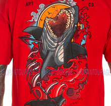 Load image into Gallery viewer, Sullen Blood In The Water SCM4100 Short Sleeve Graphic Tattoo T-shirt For Men - Red