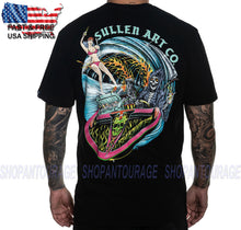 Load image into Gallery viewer, Sullen Grim Ripper Black SCM4154 New Short Sleeve Premium Fit Graphic Tattoo T-shirt For Men