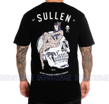 Load image into Gallery viewer, Sullen Academy Black SCM4304 Short Sleeve Graphic Tattoo T-shirt For Men