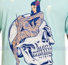 Load image into Gallery viewer, Sullen Academy Jade Green SCM4304 Short Sleeve Graphic Tattoo T-shirt For Men