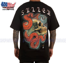 Load image into Gallery viewer, Sullen Art Collective Holmes Serpent SCM4572 Standard Short Sleeve Men`s T-shirt - Black