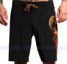 Load image into Gallery viewer, Sullen Art Collective Sarok Skull SCM4622 Tattoo Graphic Board Shorts for Men