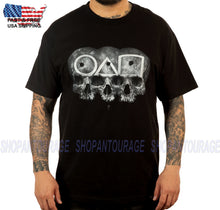 Load image into Gallery viewer, Sullen Play Games SCM5014 Short Sleeve Graphic Tattoo Skull T-shirt Top For Men - Black