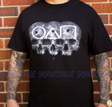 Load image into Gallery viewer, Sullen Play Games SCM5014 Short Sleeve Graphic Tattoo Skull T-shirt Top For Men - Black