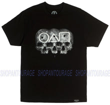 Load image into Gallery viewer, Sullen Play Games SCM5014 Short Sleeve Graphic Tattoo Skull T-shirt Top For Men - Black