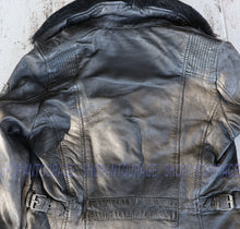 Load image into Gallery viewer, Mauritius Sallie 100% Genuine Lambskin Women`s Leather Jacket with Lamb Fur Collar