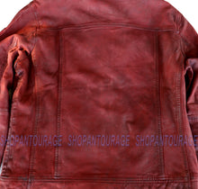 Load image into Gallery viewer, Mauritius Steeve Burgundy Red 100% New Genuine Lambskin Leather Jacket For Men