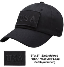 Load image into Gallery viewer, Antourage American Flag Classic Cotton Collection Hat - Wholesale: Black - 10 Units ($7.00 Ea.)