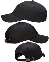 Load image into Gallery viewer, Antourage American Flag Classic Cotton Collection Hat - Wholesale: Black - 10 Units ($7.00 Ea.)