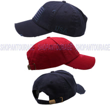 Load image into Gallery viewer, ANTOURAGE 2 PACK: American Flag Hat for Men And Women | Vintage Baseball Tactical Hat Cap With USA Flag + 4 Patches - Navy + Burgundy