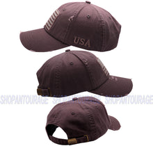 Load image into Gallery viewer, Antourage American Flag Hat for Men and Women | Vintage Baseball Tactical Hat Cap with USA Flag + 2 Patriotic Patches - Dr.Grey