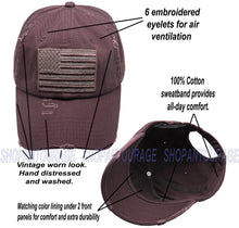 Load image into Gallery viewer, Antourage American Flag Distressed Cotton Collection Hat - Wholesale: Dark Grey - 10 Units ($8.00 Ea.)