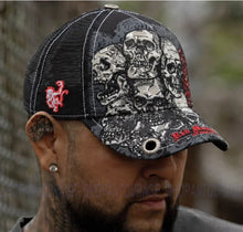 Load image into Gallery viewer, Red Monkey Designs Pile Of Skulls New Limited Edition Trucker Snapback Hat Cap RM1112

