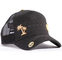 Load image into Gallery viewer, Red Monkey Palms `26 Black Hat RM1195 Limited Edition Unisex Trucker Cap
