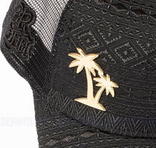 Load image into Gallery viewer, Red Monkey Palms `26 Black Hat RM1195 Limited Edition Unisex Trucker Cap

