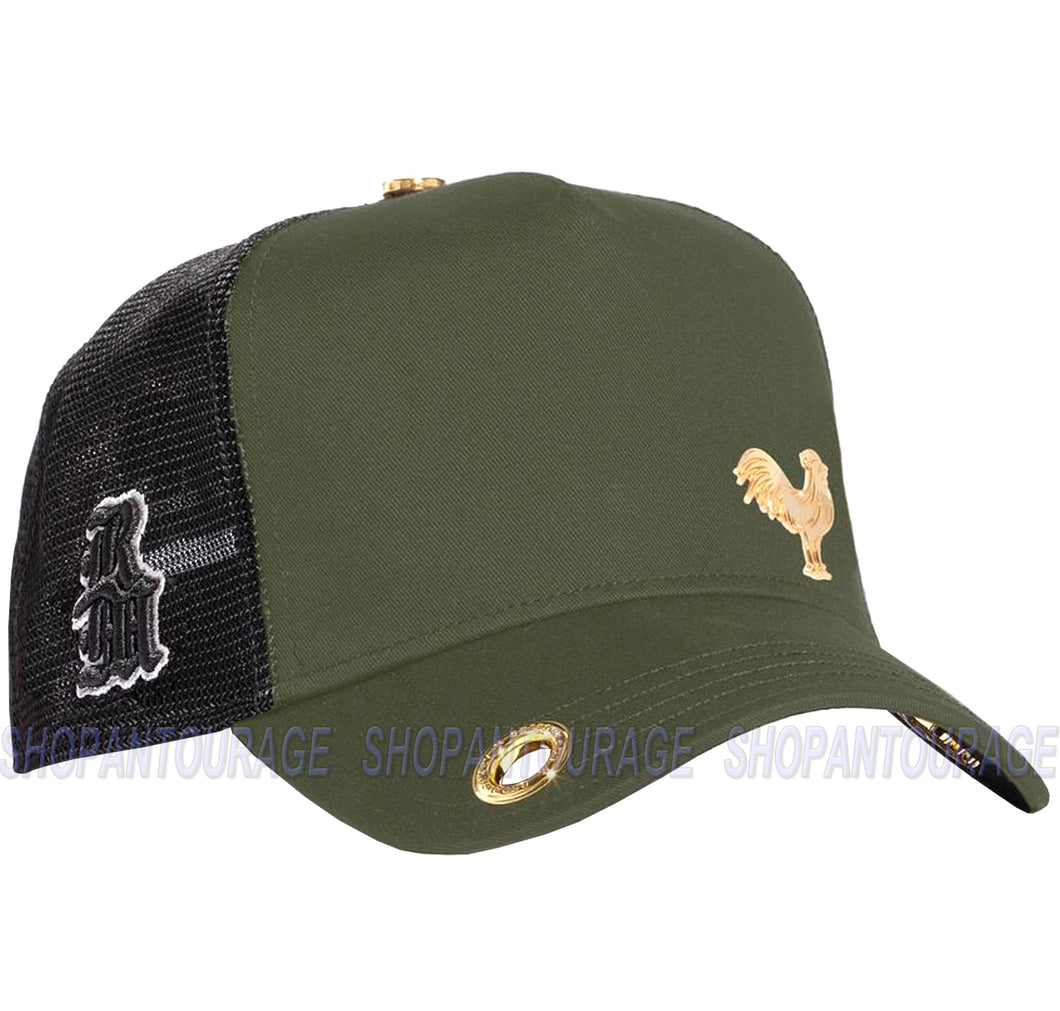 Red Monkey Rooster Olive RM1405 New Limited Edition Unisex Trucker Hat Cap