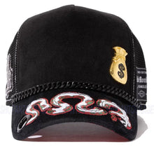 Load image into Gallery viewer, Red Monkey Money Bag Glory Black RM1522 Limited Edition Unisex Trucker Hat Cap
