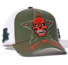 Load image into Gallery viewer, Red Monkey Money Red Baron Camo RM1542 Limited Edition Unisex Trucker Hat Cap
